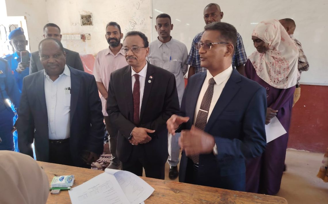 زيارة وزير التعليم العالي لجامعة غرب كردفان